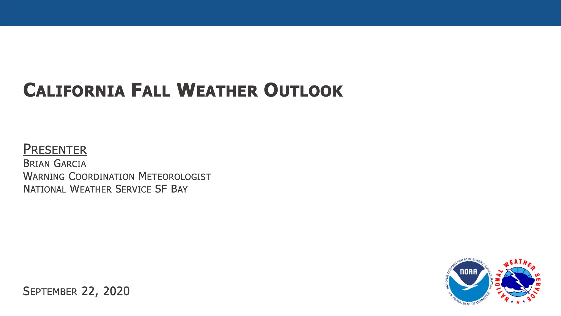 California Fall 2020 Weather Outlook